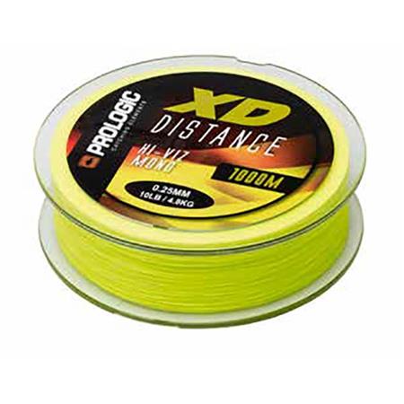 Nylon Til Karpe Prologic Xd Distance Mono Hi-Viz Yellow - 1000M