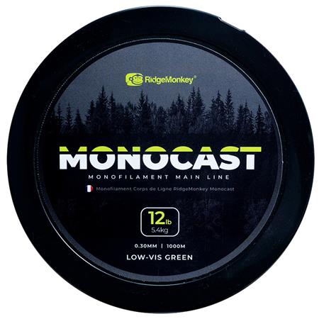 NYLON TIL KARPEFISKERI RIDGE MONKEY MONOCAST MONO - 1000 M