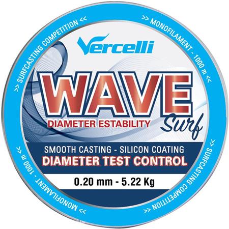 Nylon Vercelli Wave Surf - Rouge - 1000M