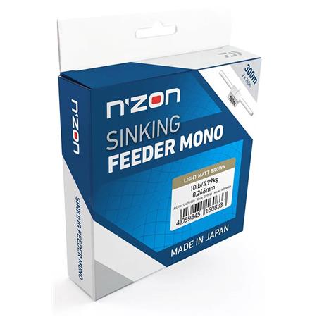 NYLON N'ZON SINKING - HELLBRAUN - 300M