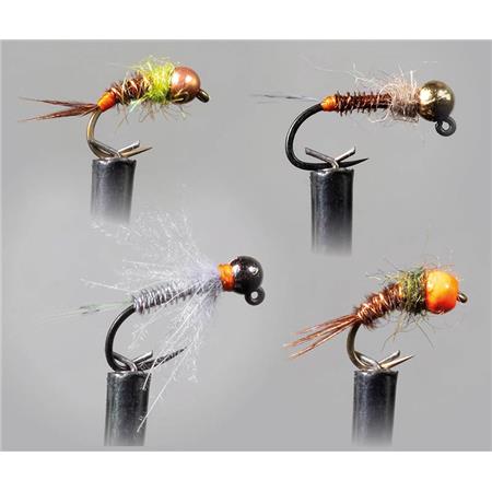 Nymph Garbolino Moyennes Et Grandes Rivieres / Eaux Teintées - Pack Of 4