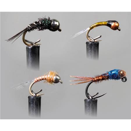 Nymphe Garbolino Sommer / Niedrigwasser – Klares Wetter - 4Er Pack