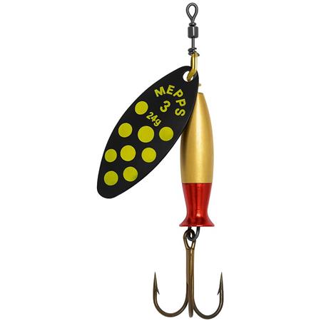 Obrotówka Mepps Aglia Długa Heavy Czarny Punkt Żółty