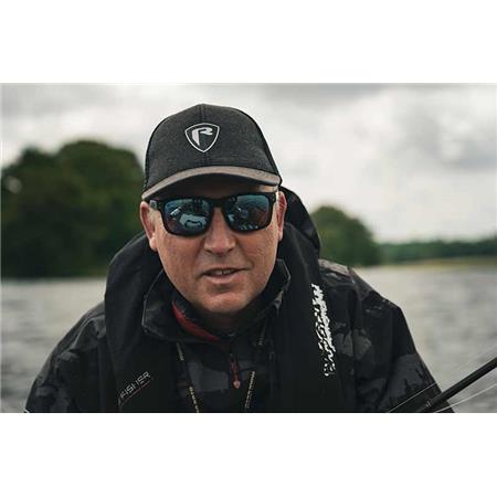 OCCHIALI POLARIZZATI FOX RAGE TRANSPARENT BLACK BROWN LENS MIRROR BLUE EYEWEAR