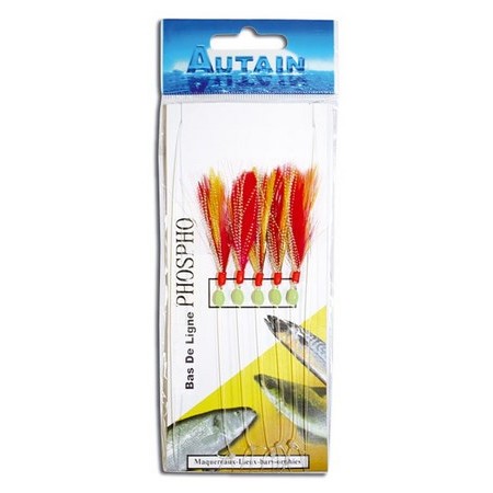 Onderlijn Autain 5 Hamecons Rouge / Jaune