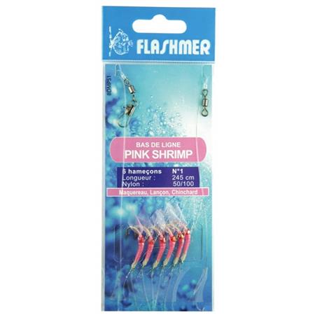 Onderlijn Flashmer Pink Shrimp