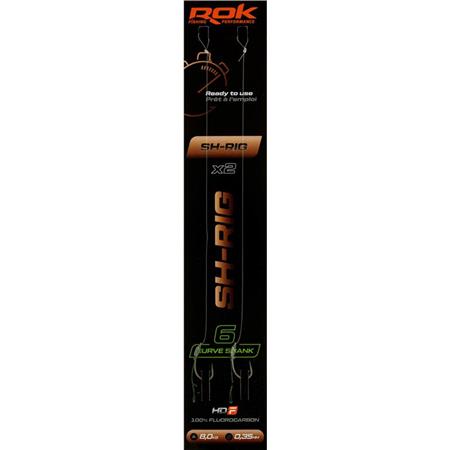 Onderlijn Rok Fishing Sh Rig Curve Shank - Partij Van 2