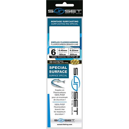 Onderlijn Speciaal Voor Oppervlokte - Fluoro Sunset Surfcasting Rs Competition Surfcasting Rs Competition Special Surface - Fluoro