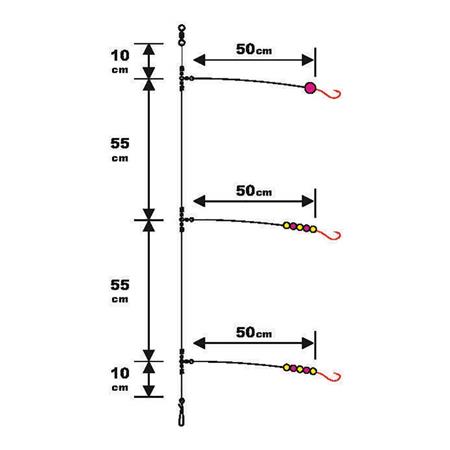 ONDERLIJN SPECIAAL VOOR PLATVIS - FLUORO SUNSET SURFCASTING RS COMPETITION SURFCASTING RS COMPETITION SPECIAL POISSON PLAT - FLUORO