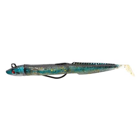 Οπλισμένο Μαλακό Δόλωμα Flashmer Blue Equille Junior 10Εκ.