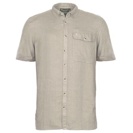 Overhemd Korte Mouwen Man Pinewood Värnamo Insectsafe Linen S/S - Beige