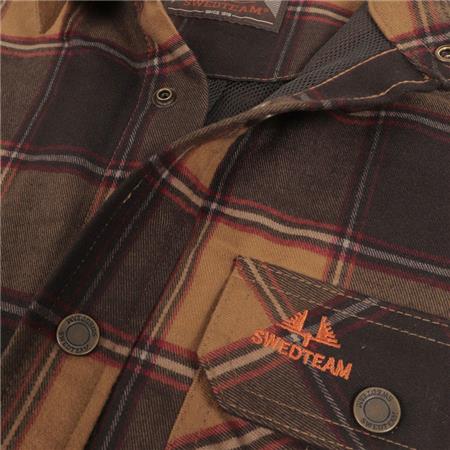 OVERHEMDEN MET LANGE MOUWEN VOOR MANNEN SWEDTEAM CREST - DARK SAND