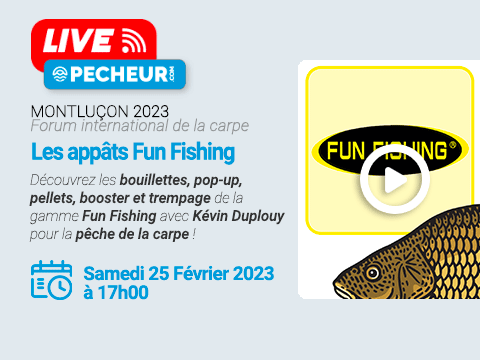 Montluçon 2023 - Les appâts Fun Fishing avec Kévin Duplouy