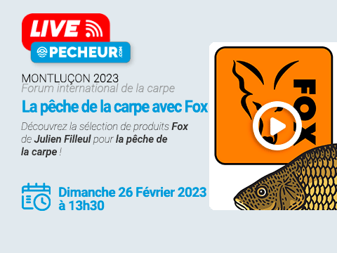 Montluçon 2023 - La pêche de la carpe avec Julien Filleul de Fox