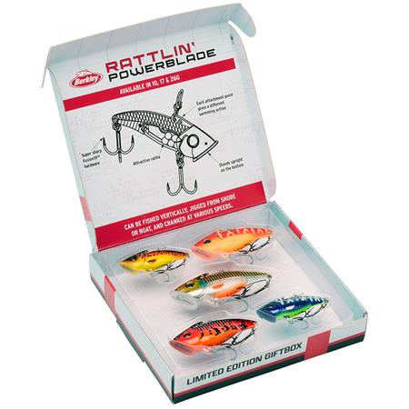 Pack Amostra Berkley Rattling Powerblade Giftbox
