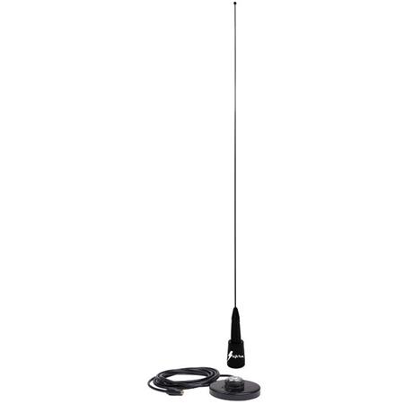 Pack Antena De Techo + Base Rog Supra Flex Black Edition 80Cm