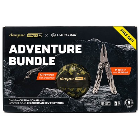 PACK AVENTURE DEEPER CHIRP+4 + PINCE LEATHERMAN