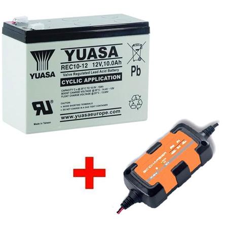 Pack Batterie Yuasa Longue Durée Sondeur + Chargeur Automatique