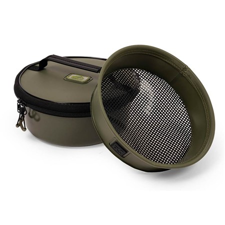 Pack Cubo + Tamiz Korum Eva Solid Groundbait Bowl & Riddle