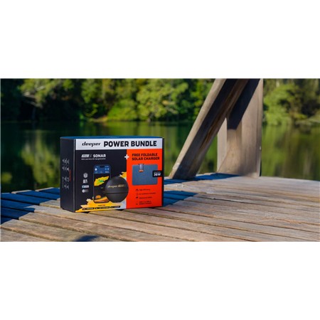 PACK DEEPER COLOR CHIRP+ 3D GPS FISHFINDER + A 36W SOLAR PANEL