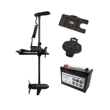 Pack Energy Cayman B 55Lbs Gps Version 1.6 Haswing Avec Pédale Sans Fil, Télécommande, Plaque Quick Release Batterie Marine 12V100amp