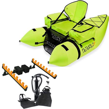 Pack Float Tube Chartreuse Devaux Kayak Tube Cap-V2000 Chartreuse