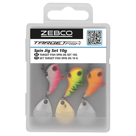 Pack Leurre Spintail Zebco Target Fish Spin Jig Set
