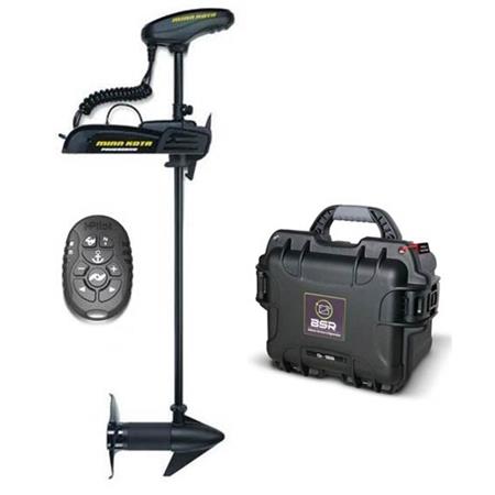 Pack Motor Electríco Minn Kota Powerdrive Spotlock 45Lbs Gps Y Batería Bsr Prestige 12V 50Amp