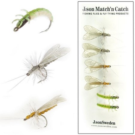 Pack Of 6 Flies J:Son Match’N Catch Caddis Large