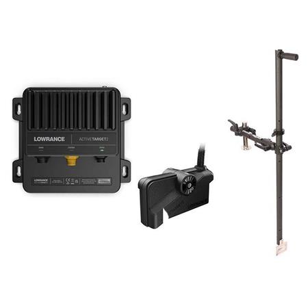 Pack Sonde Lowrance Active Target 2 + 360° Abnehmbare Geberstange Pike’N Bass