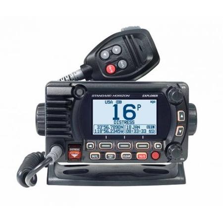 PACK VASTE VHF RADIO STANDARD HORIZON GX1850GPSE CLASSE D IPX8 NOIRE NMEA2000 AVEC ANTENNE GPS INTERNE