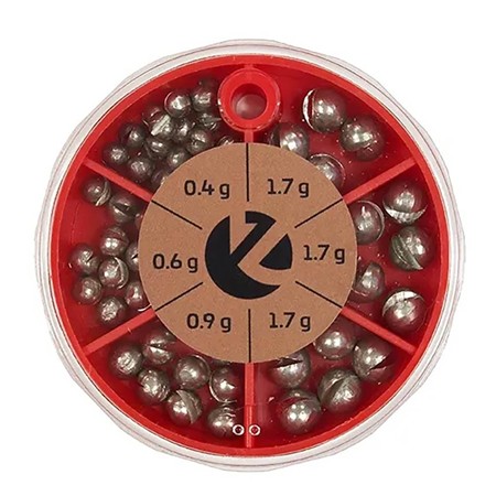 Packung Mit Bleien Zeck Split Shot Set Leadfree