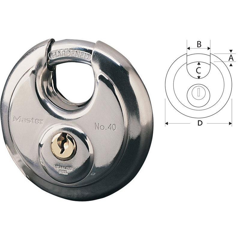 master lock disc padlock