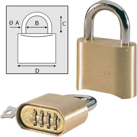 Padlock Master Lock With Combination