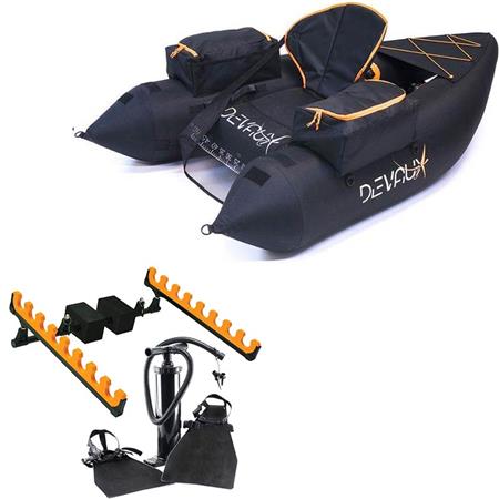 Paket Floattube Devaux Kayak Tube Cap-V2000 Schwarz