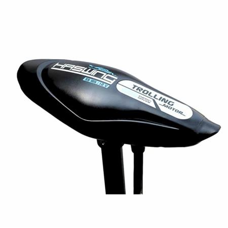 PAKKET ENERGY CAYMAN B 55LBS HASWING MET DRAADLOOS PEDAAL, AFSTANDSBEDIENING, QUICK RELEASE-PLAAT ET BATTERIE MARINE 12V100AMP