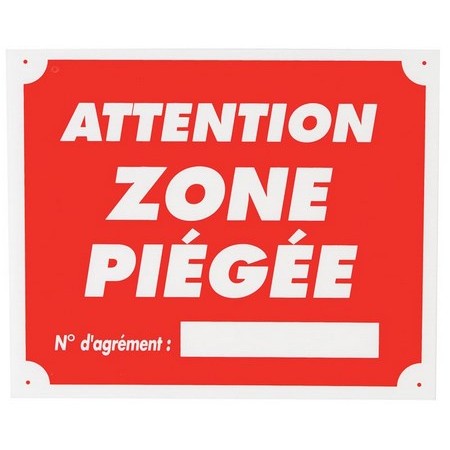 Panneau Signalisation Januel Attention Zone Piegee