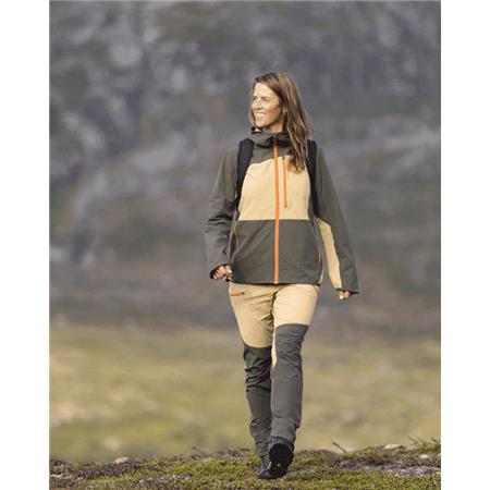 PANTALON FEMME PINEWOOD ABISKO LIGHT STRETCH W - BEIGE/VERT