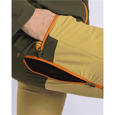PANTALON FEMME PINEWOOD ABISKO LIGHT STRETCH W - BEIGE/VERT