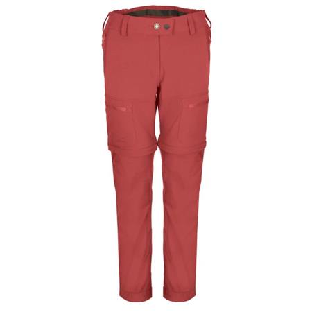 Pantalon Femme Pinewood Finnveden Hybrid Zip-Off W - Rouge