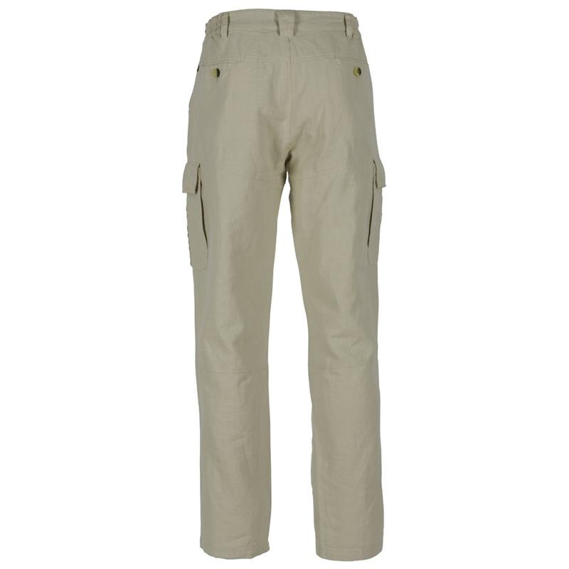 PANTS Mens Pantalón De Lino 100% ZARA Beige Claro, Corte Regular