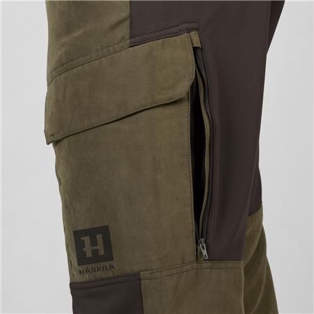 PANTALON HOMME HARKILA SCANDINAVIAN - WILLOW GREEN/DEEP BROWN