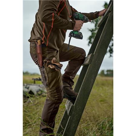 PANTALON HOMME HARKILA SCANDINAVIAN - WILLOW GREEN/DEEP BROWN