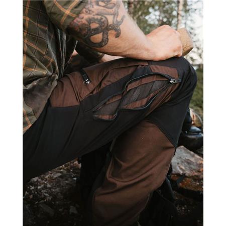 PANTALON HOMME PINEWOOD CARIBOU TC - MARRON/NOIR