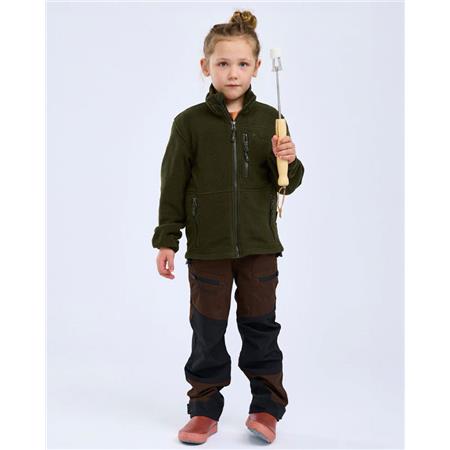 PANTALON JUNIOR PINEWOOD CARIBOU TC K - MARRON/NOIR