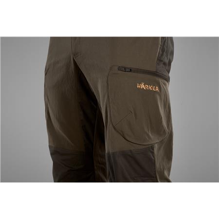 PANTALONE DI FONDO UOMO - MARONE/VERDE HARKILA RAGNAR - MARRON/VERT