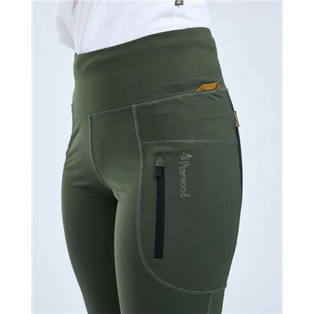 PANTALONE DONNA PINEWOOD FINNVEDEN ACT COLLANT - MOSS GREEN
