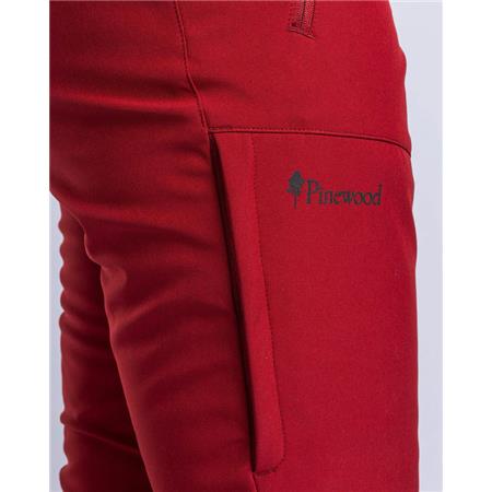 PANTALONE DONNA PINEWOOD WILDA STRETCH SHELL - TOMATO