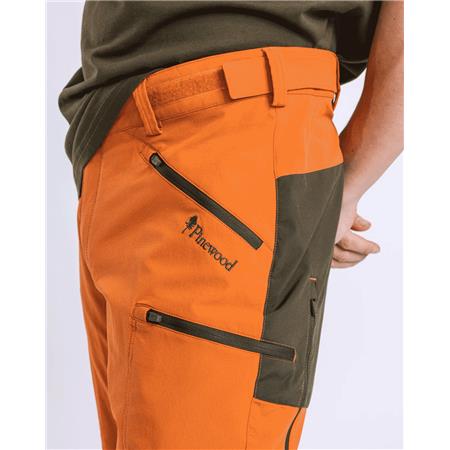 PANTALONE UOMO PINEWOOD ABISKO BRENTON - ORANGE/VERT
