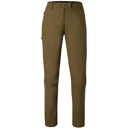 Pantaloni Donna Pinewood Värnamo Vintage Canvas - Olive Marron